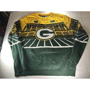Green Bay Packers Sweater Men's 3XL Green NFL Licensed Light Up Bluetooth‎